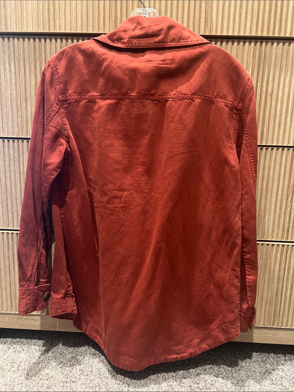LOFT Rustic Red Utility Jacket with Button Front - Picture 4 of 4